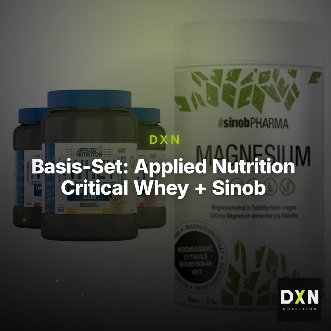 Basis-Set: Applied Nutrition Critical Whey + Sinob Magnesium Citrat – Clean Showcase Plus