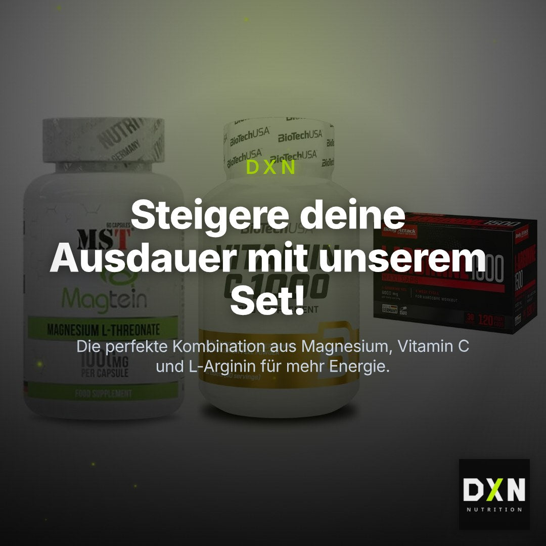 Ausdauer-Set: MST Magnesium + BioTech Vitamin + Body Attack – Clean Showcase Plus