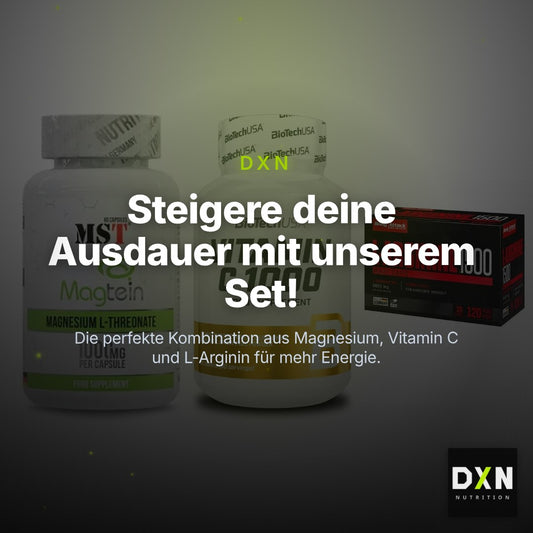 Ausdauer-Set: MST Magnesium + BioTech Vitamin + Body Attack – Clean Showcase Plus