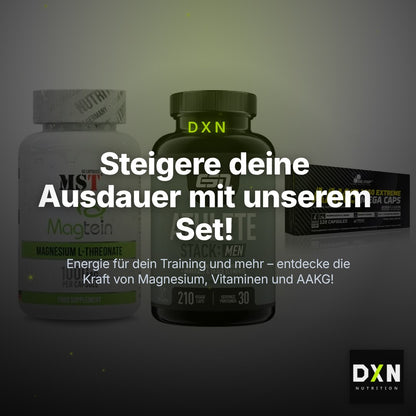 Ausdauer-Set: MST Magnesium + ESN Athlete + Olimp AAKG – Clean Showcase Plus