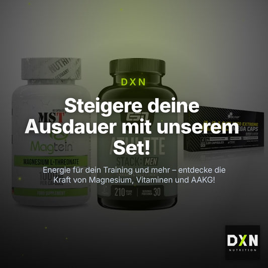 Ausdauer-Set: MST Magnesium + ESN Athlete + Olimp AAKG – Clean Showcase Plus