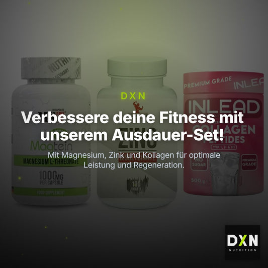 Ausdauer-Set: MST Magnesium + #GYMJUICE ZINC + INLEAD Collagen – Clean Showcase Plus