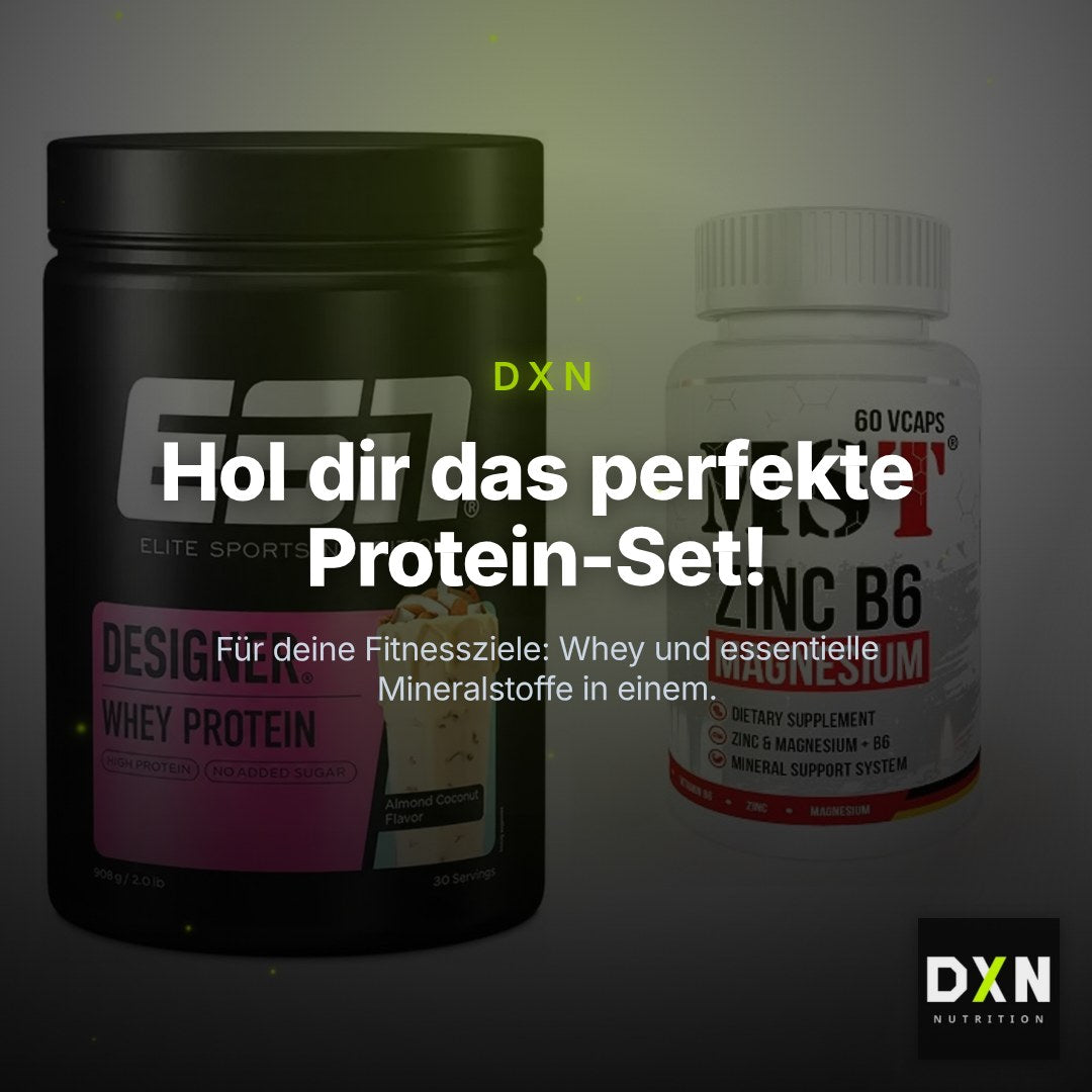 Basis-Set: ESN Designer Whey + MST Zinc + Magnesium + B6 60 – Clean Showcase Plus
