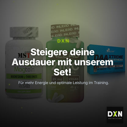 Ausdauer-Set: MST Magnesium + INLEAD Zink + Olimp DAA Xtreme – Clean Showcase Plus