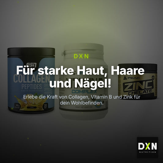 Haut, Haare & Nägel: ESN Collagen + NNT Vitamin B + Peak Zink – Clean Showcase Plus