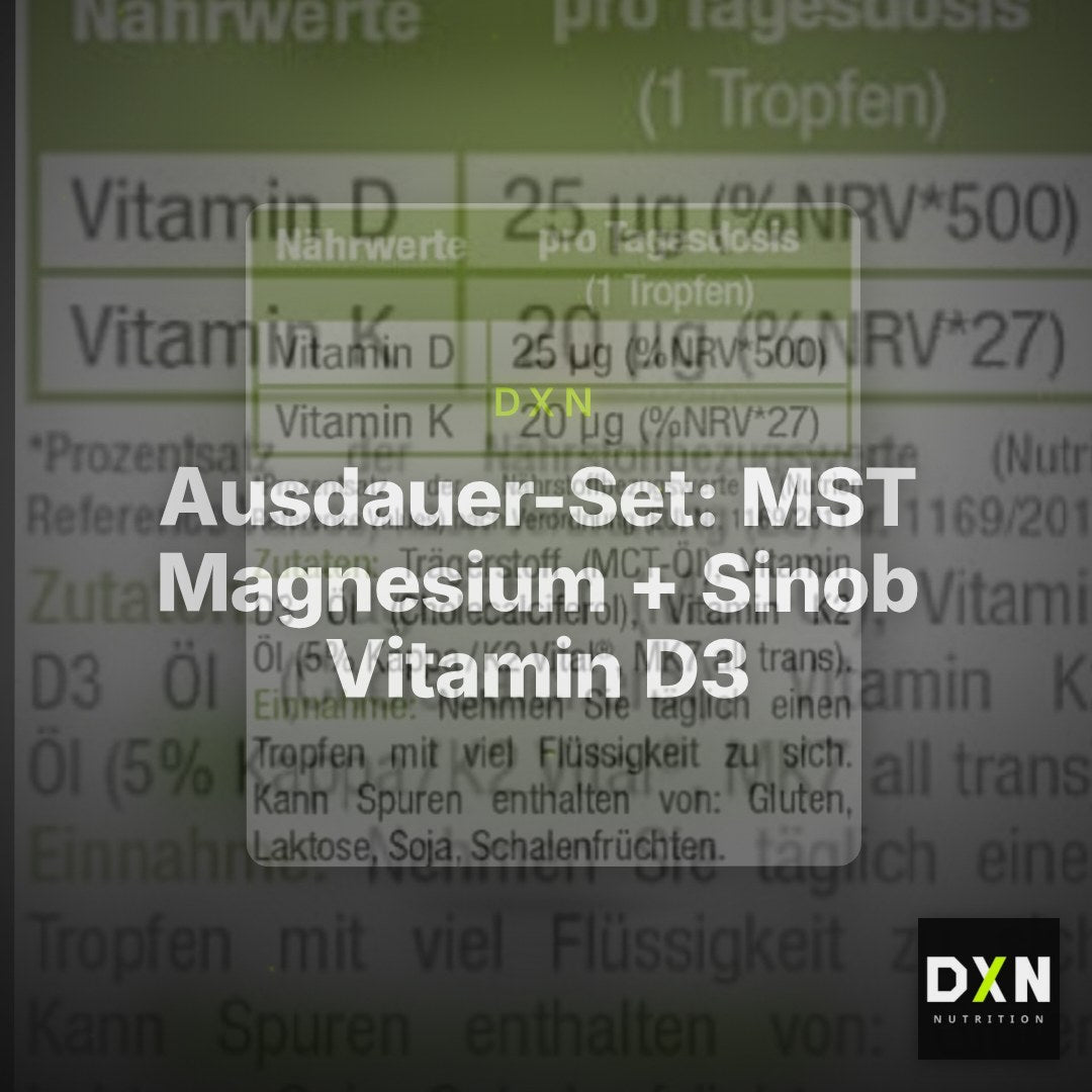 Ausdauer-Set: MST Magnesium + Sinob Vitamin D3 + ESN Ultrapure – Clean Showcase Plus