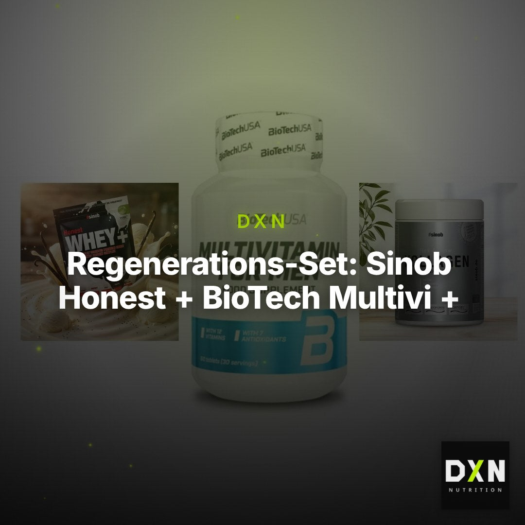 Regenerations-Set: Sinob Honest + BioTech Multivi + Sinob Kollagen – Clean Showcase Plus