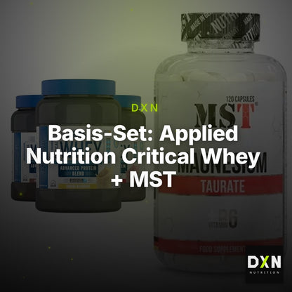 Basis-Set: Applied Nutrition Critical Whey + MST Magnesium Taurat – Clean Showcase Plus