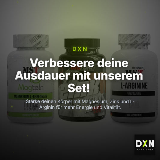 Ausdauer-Set: MST Magnesium + Big Zone Zink + MST L-Arginine – Clean Showcase Plus