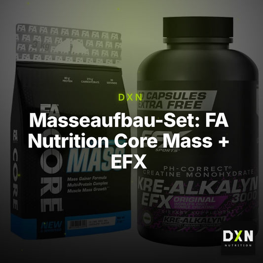 Masseaufbau-Set: FA Nutrition Core Mass + EFX Kre-Alkalyn 3000 – Clean Showcase Plus