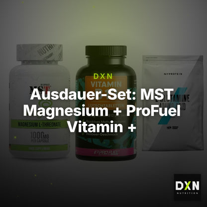 Ausdauer-Set: MST Magnesium + ProFuel Vitamin + MyProtein – Clean Showcase Plus