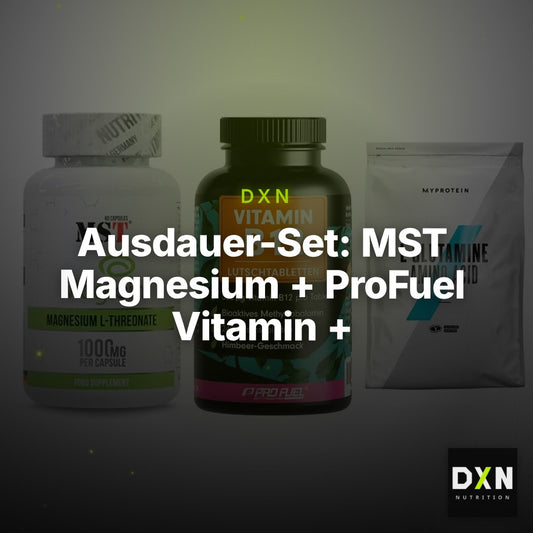Ausdauer-Set: MST Magnesium + ProFuel Vitamin + MyProtein – Clean Showcase Plus