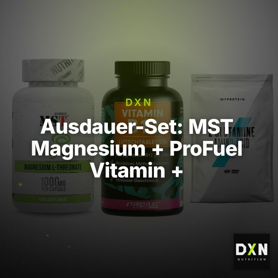 Ausdauer-Set: MST Magnesium + ProFuel Vitamin + MyProtein – Clean Showcase Plus