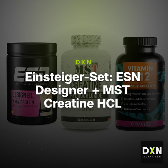 Einsteiger-Set: ESN Designer + MST Creatine HCL + ProFuel Vitamin – Clean Showcase Plus