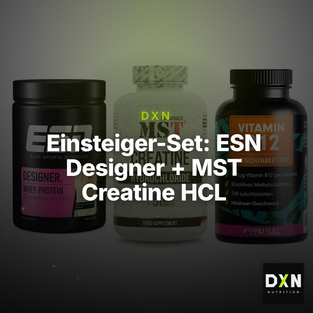 Einsteiger-Set: ESN Designer + MST Creatine HCL + ProFuel Vitamin – Clean Showcase Plus