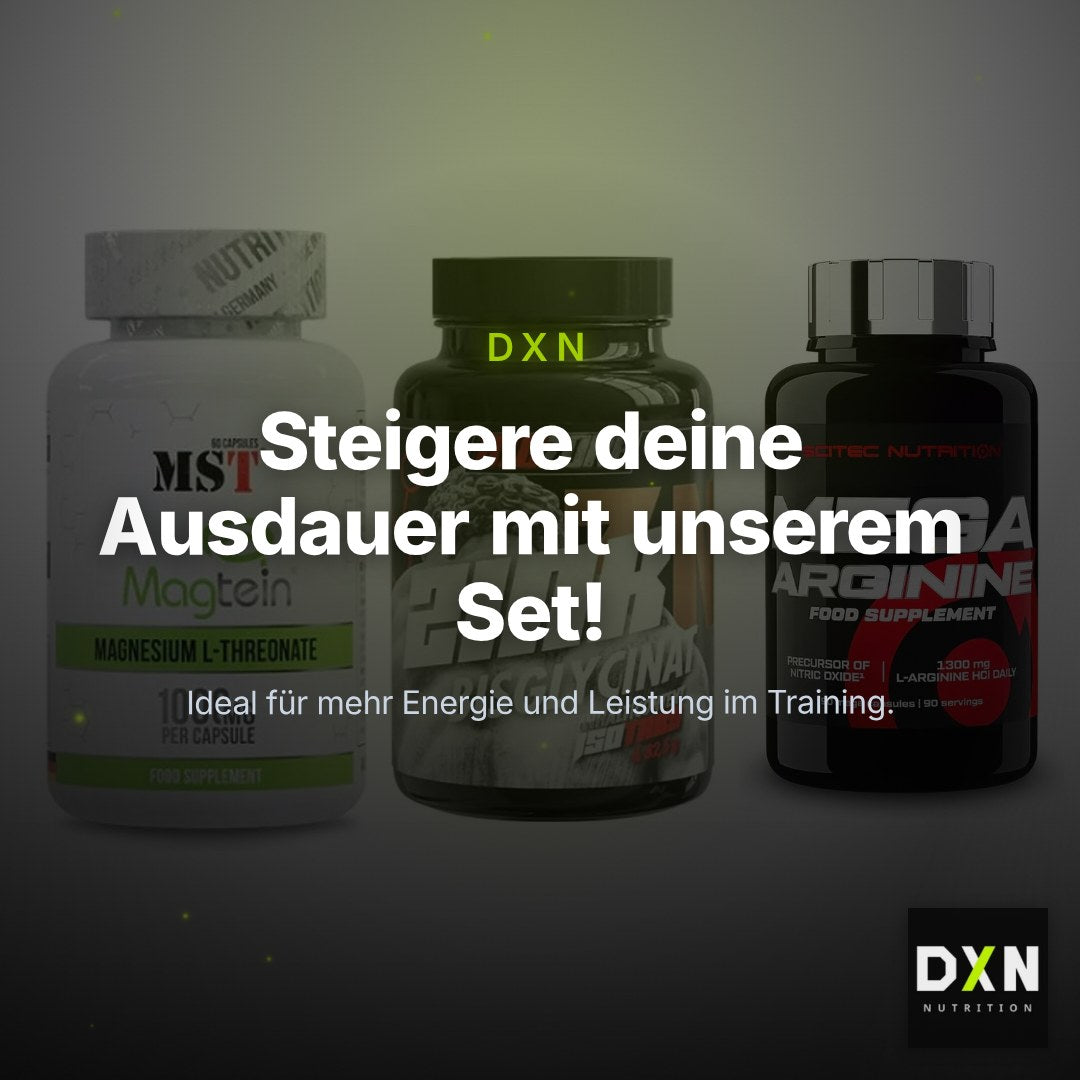 Ausdauer-Set: MST Magnesium + Big Zone Zink + Scitec Mega – Clean Showcase Plus