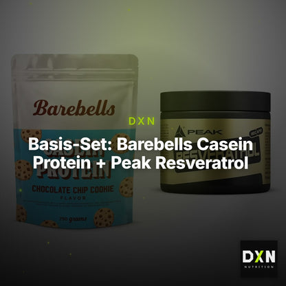 Basis-Set: Barebells Casein Protein + Peak Resveratrol – Clean Showcase Plus