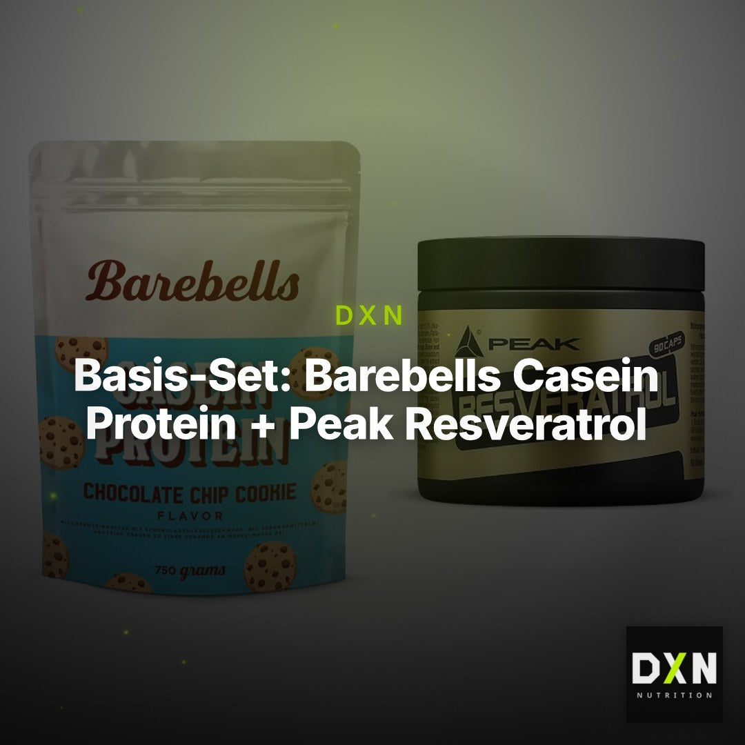 Basis-Set: Barebells Casein Protein + Peak Resveratrol – Clean Showcase Plus
