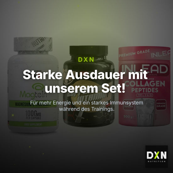 Ausdauer-Set: MST Magnesium + Big Zone Buffere + INLEAD Collagen – Clean Showcase Plus