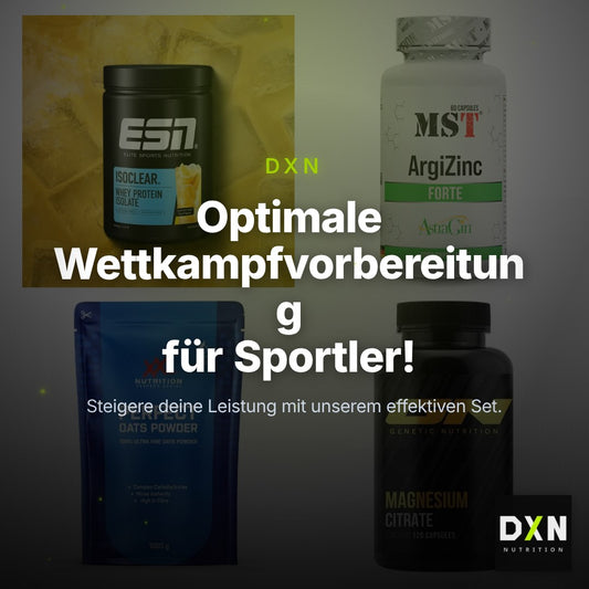 Wettkampfvorbereitung: ESN ISOCLEAR + MST ArgiZinc + 2 weitere – Clean Showcase Plus