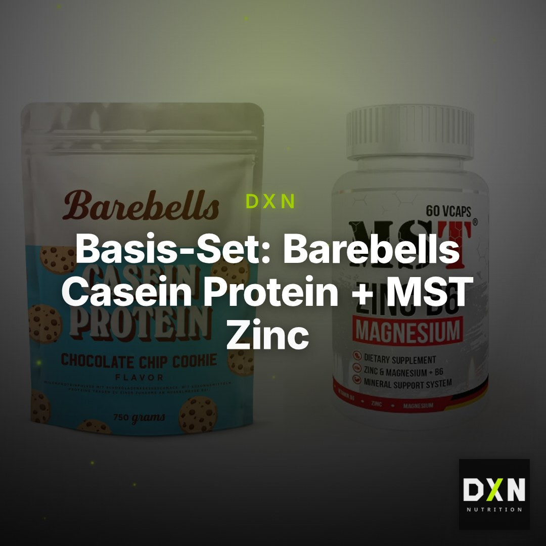 Basis-Set: Barebells Casein Protein + MST Zinc + Magnesium + B6 60 – Clean Showcase Plus