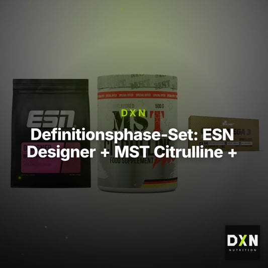 Definitionsphase-Set: ESN Designer + MST Citrulline + Olimp Omega 3 – Clean Showcase Plus