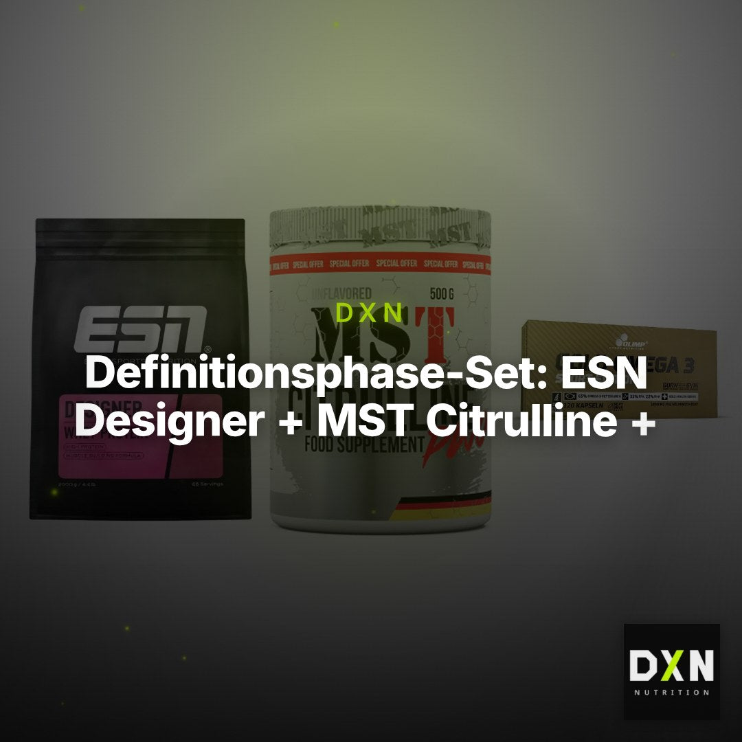Definitionsphase-Set: ESN Designer + MST Citrulline + Olimp Omega 3 – Clean Showcase Plus