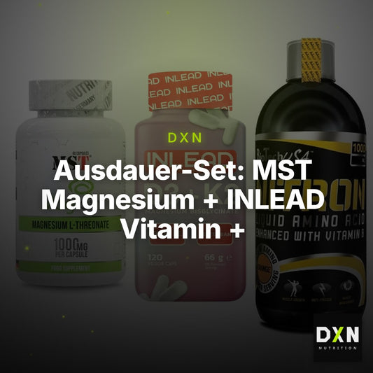Ausdauer-Set: MST Magnesium + INLEAD Vitamin + BioTech Liquid – Clean Showcase Plus
