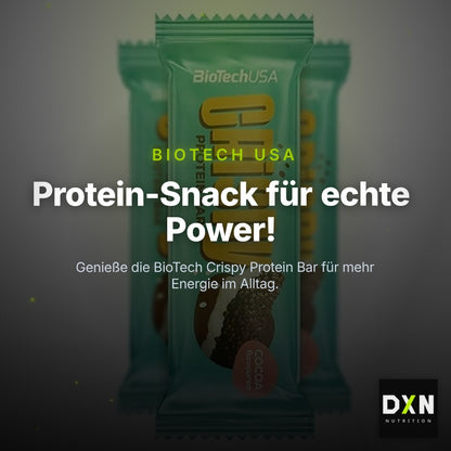 BioTech USA Crispy Protein Bar 16 x 40 g, 640 g – Clean Showcase Plus