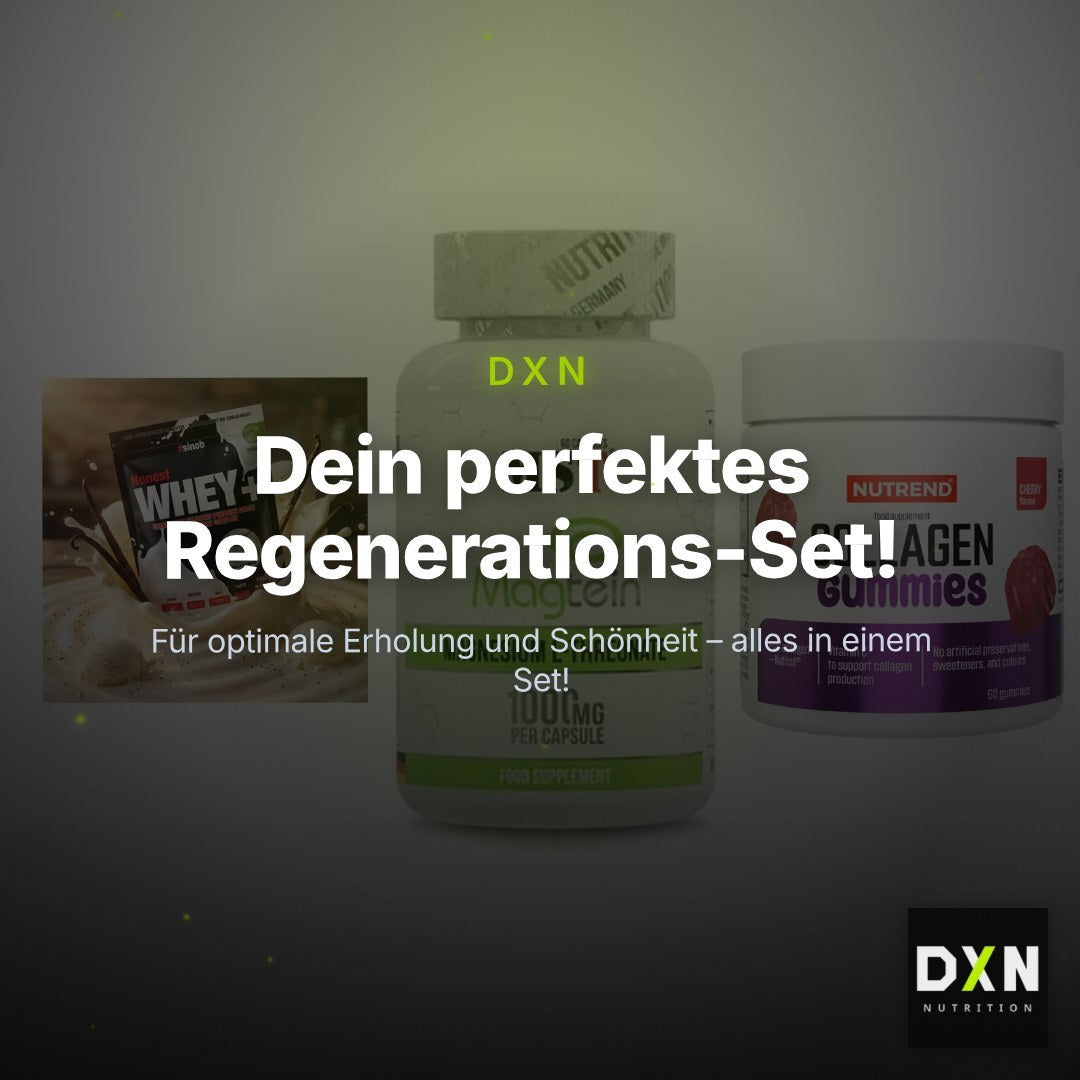 Regenerations-Set: Sinob Honest + MST Magnesium + Nutrend Collage – Clean Showcase Plus