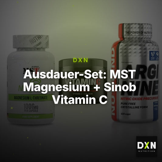 Ausdauer-Set: MST Magnesium + Sinob Vitamin C + Nutrend Arginine – Clean Showcase Plus