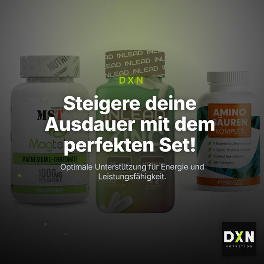 Ausdauer-Set: MST Magnesium + INLEAD Zink + ProFuel Aminosäu – Clean Showcase Plus