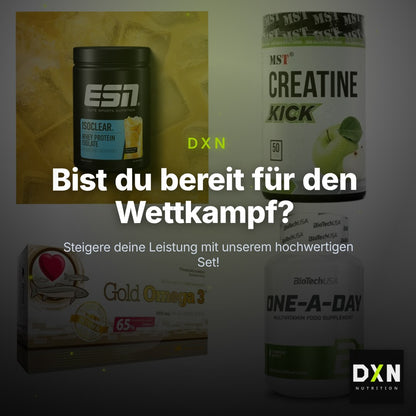 Wettkampfvorbereitung: ESN ISOCLEAR + MST Creatine + 2 weitere – Clean Showcase Plus