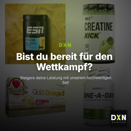 Wettkampfvorbereitung: ESN ISOCLEAR + MST Creatine + 2 weitere – Clean Showcase Plus