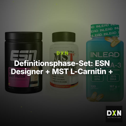 Definitionsphase-Set: ESN Designer + MST L-Carnitin + INLEAD Omega-3 – Clean Showcase Plus