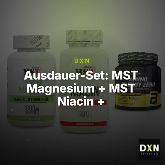 Ausdauer-Set: MST Magnesium + MST Niacin + BioTech Amino – Clean Showcase Plus