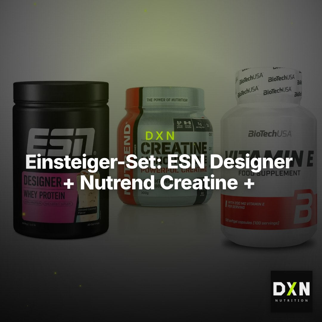 Einsteiger-Set: ESN Designer + Nutrend Creatine + BioTech Vitamin – Clean Showcase Plus