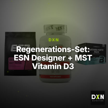 Regenerations-Set: ESN Designer + MST Vitamin D3 + BioTech Arthro – Clean Showcase Plus