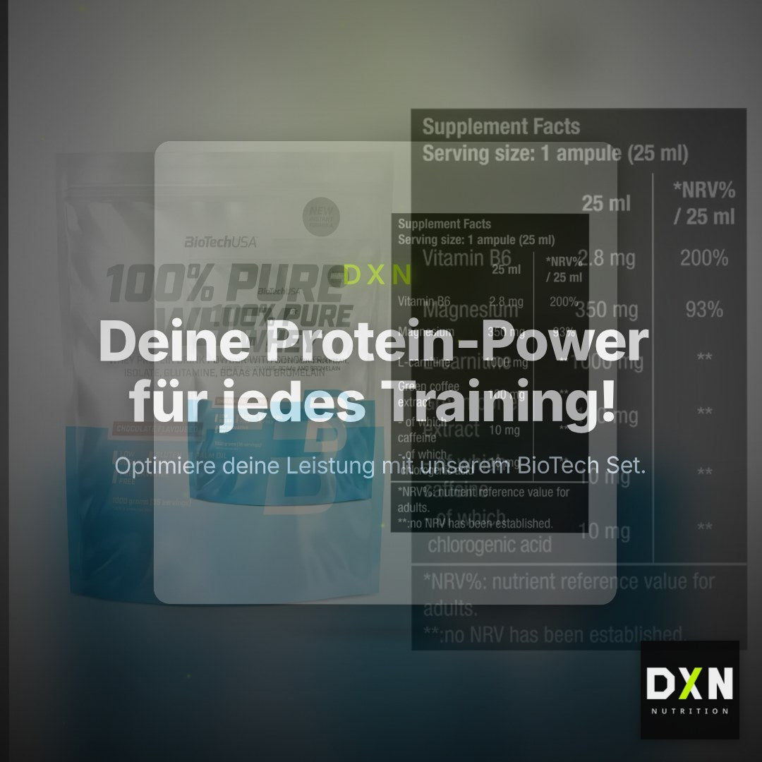 Basis-Set: BioTech 100% Pure Whey + BioTech Magna Shot – Clean Showcase Plus