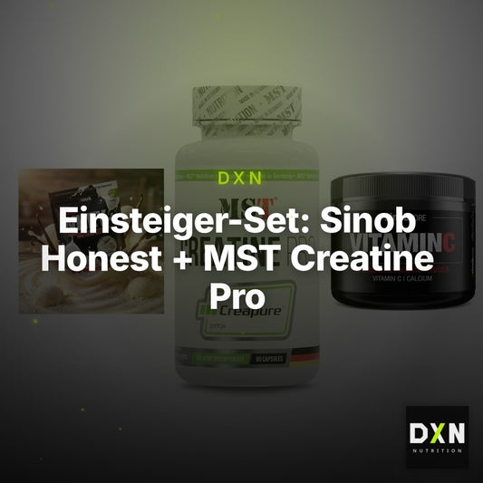 Einsteiger-Set: Sinob Honest + MST Creatine Pro + Sinob Vitamin C – Clean Showcase Plus