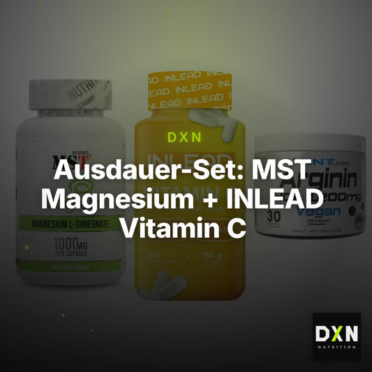 Ausdauer-Set: MST Magnesium + INLEAD Vitamin C + NNT Arginin HCL – Clean Showcase Plus