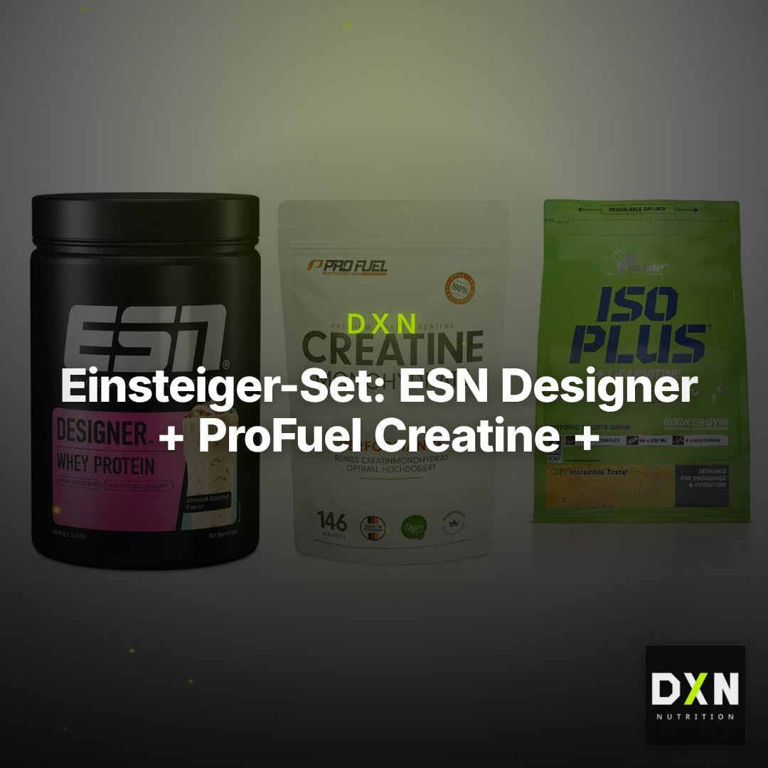 Einsteiger-Set: ESN Designer + ProFuel Creatine + Olimp Iso Plus – Clean Showcase Plus