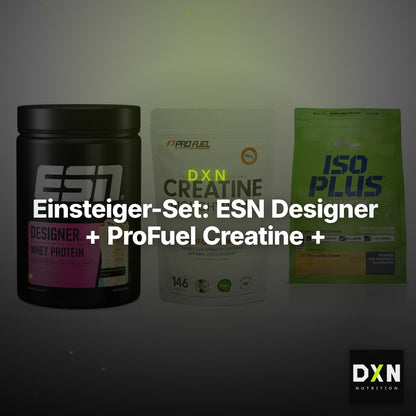 Einsteiger-Set: ESN Designer + ProFuel Creatine + Olimp Iso Plus – Clean Showcase Plus
