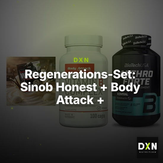 Regenerations-Set: Sinob Honest + Body Attack + BioTech Arthro – Clean Showcase Plus