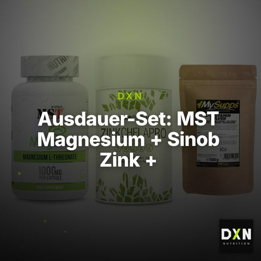 Ausdauer-Set: MST Magnesium + Sinob Zink + MySupps Glutamin – Clean Showcase Plus