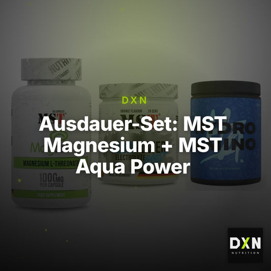 Ausdauer-Set: MST Magnesium + MST Aqua Power + Nanosupps Hydro – Clean Showcase Plus
