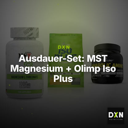 Ausdauer-Set: MST Magnesium + Olimp Iso Plus + Olimp Anabolic – Clean Showcase Plus
