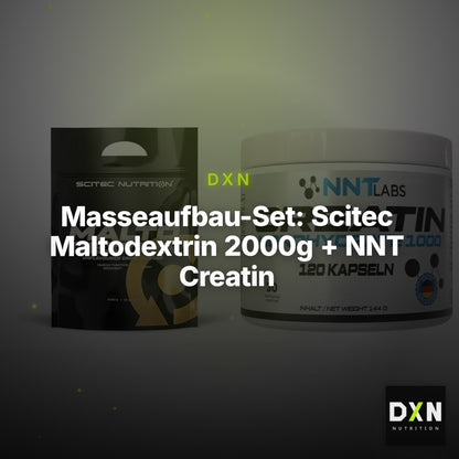 Masseaufbau-Set: Scitec Maltodextrin 2000g + NNT Creatin 1000 mg – Clean Showcase Plus