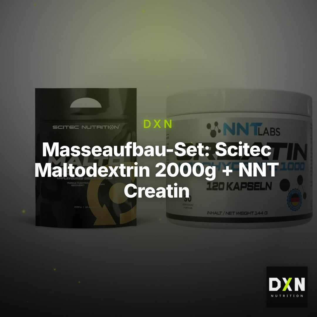 Masseaufbau-Set: Scitec Maltodextrin 2000g + NNT Creatin 1000 mg – Clean Showcase Plus