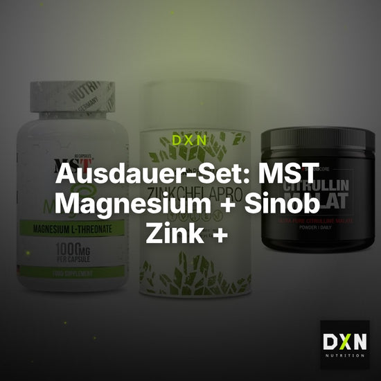 Ausdauer-Set: MST Magnesium + Sinob Zink + Sinob Core – Clean Showcase Plus